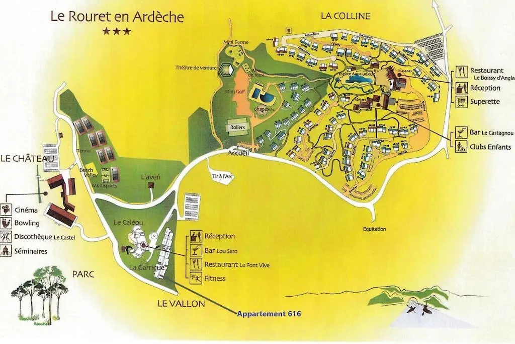 Domaine Du Rouret Appart Hotel Grospierres Francja